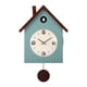 thumbnail image 1 of Reloj de cuco con péndulo, reloj de pared de madera estilo granja. Azul eléctrico, 1 of 9