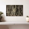 thumbnail image 2 of Elephant Stock Mahathat Tree Root Buddha Wall Art - Horizontal Canvas Wall Art - Living Room Wall Decor - Photography Religion And Spirituality Canvas - Gray And Brown Decor - 12" x 8", 2 of 8