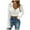 White, variant on POROPL Pullover Sweaters for Women Long Sleeve Cropped Sweater Casual Hollow Knitted Blouse Top,Lightweight,Size S-XL