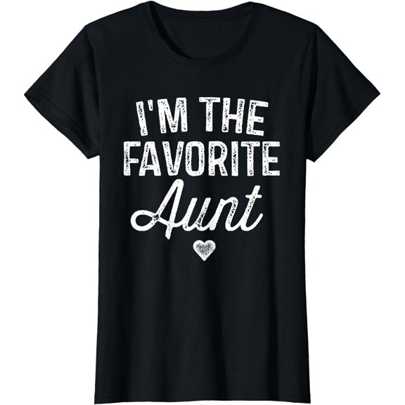 I'm The Favorite Aunt Funny Auntie Christmas Gift T-Shirt