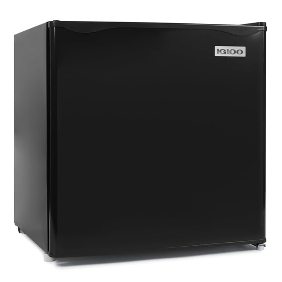 Igloo 1.6 cu. ft. Single Door Refrigerator with Freezer, Black