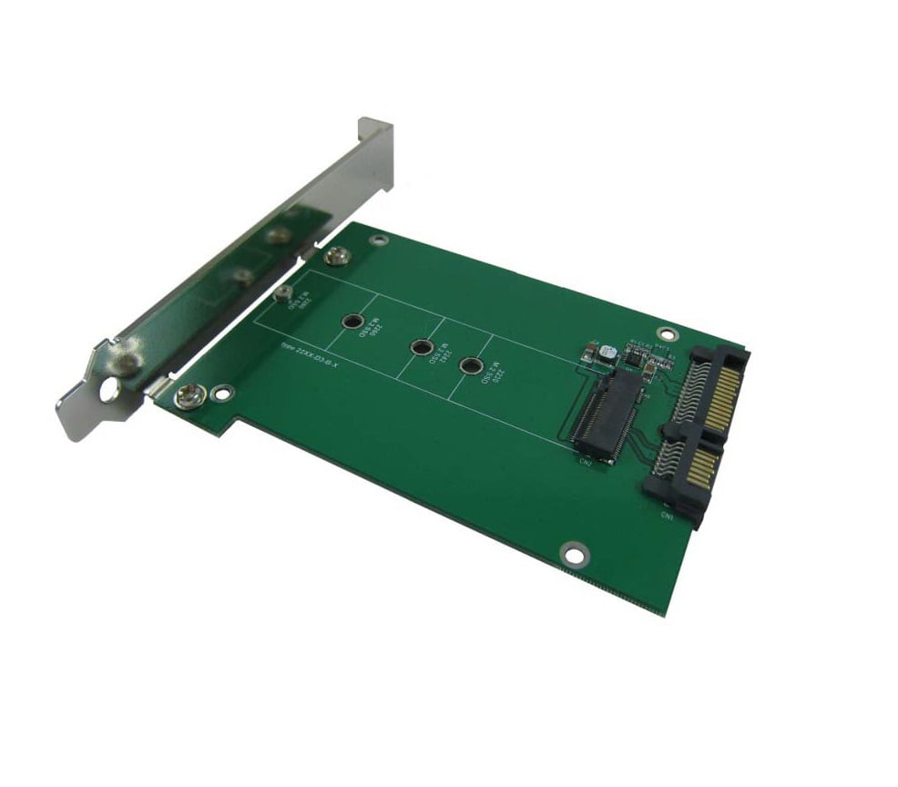 Refurbishment Consignment Loaded M.2 SATA SSD to SATA III Adapter with PCI-e Bracket - Walmart.com