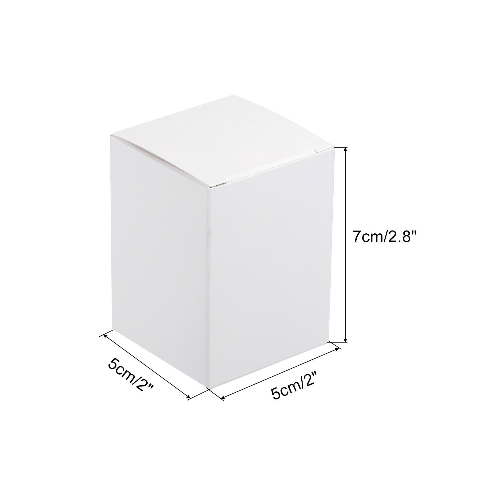 Unique Bargain Paper Recycled Gift Corrugated Paper Box White 2"x 2"x 2.8"