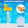thumbnail image 3 of Swimming Pool Thermometer, Duck Shape Floating Water Thermometer Shatter Resistant with Large Display & String for Indoor Outdoor Hot Tubs Spas Aquariums, 3 of 7