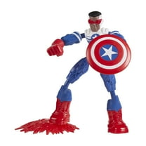 Marvel: Avengers Bend and Flex Captain America Kids Toy Action Figure for Boys and Girls Ages 4 5 6 7 8 and Up (6")