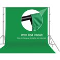 thumbnail image 3 of Hweilai 6.6 * 10ft Professional Green Screen Backdrop Studio Photography Background Washable Durable Polyester-Cotton Fabric Seamless One-Piece Design for Portrait Product, 3 of 7