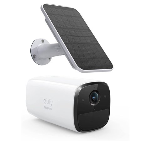 eufy 1080P Wireless WiFi Outdoor Security Camera with 2.6W Solar Panel,Night Vision,Local Storage,2-Way Audio