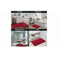 thumbnail image 6 of Yafa Home Fashion 2pc: 17" X 24" + 20"X 32" Bath Rug Set, Memory Foam; Water Absorbent & Non-Slip Bathmats(Red), 6 of 9