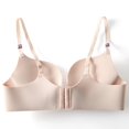 thumbnail image 2 of Wuffmeow Women‘s Solid Color Gathering Bra Thin Section No Steel Ring Seamless Bra, 2 of 4