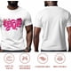 thumbnail image 5 of T-Shirts for Men, Love Lips Bow Flower Crew Neck Cotton T-Shirt Men's Short Sleeve Valentine's Day Pink Style, 5 of 8