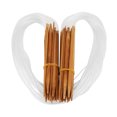 thumbnail image 1 of Fyydes Double Point Circular Bamboo Knitting Needle 0.2-1cm Sizes with Transparent Tube,Circular Needle, Crochet Needle, 1 of 10