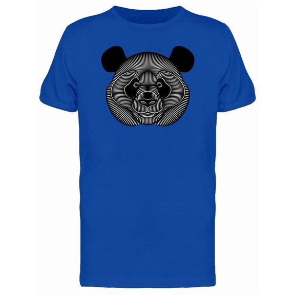 3D Line Art Panda Head Tee Men's -Image by Shutterstock