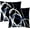 Dark Blue, variant on Set of 2 Dark Blue Geometric Square Pillow Covers Decorative Throw Pillows Cases Soft Velvet Two Sides Abstract Cushion Covers for Bedroom Sofa Living Room 18X18 Inches