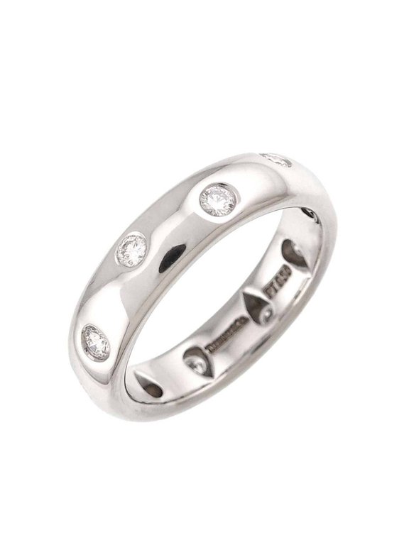 Pre-Owned Tiffany & Co. Dots Diamond Ring, Platinum.