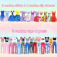 thumbnail image 4 of Juego de ropa y accesorios para muñecas de 82 piezas para muñecas de 11.5 pulgadas, 4 of 7