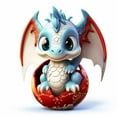 thumbnail image 2 of OAVQHLG3B Dragon Baby Christmas Hanging Ornaments for Christmas Tree, Acrylic Dragon Figurines Christmas Tree Hanging Ornament, Cute Cartoon Decorative Car Interior Pendant Hanging Decorations, 2 of 4