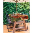 thumbnail image 3 of Fsddascl Summer Sunflowers Outdoor Tablecloth - 54x80 Inch Rectangle Dining Table Cover, Vintage Oil Painting Floral Leaf Plant Waterproof Outdoor Table Cloth with Umbrella Hole & Zipper for Patio, 3 of 7