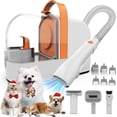 thumbnail image 3 of Dog Grooming Vacuum, Dog Grooming Kit with Pet Clippers, 12,000Pa Pet Hair Vacuum Pet Grooming Vacuum for Dogs, Dog Vacuum for Shedding Grooming, Low Noise Dog Shedding Brush Pet Vacuum, PG10, 3 of 7