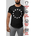 thumbnail image 2 of ShirtBANC Mens Stars Circle Dropcut Shirt Patriotic Style Comfortable Tee, 2 of 5
