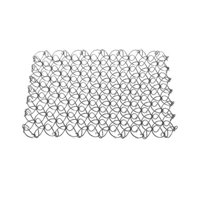 Posavasos de red de resorte para exteriores, almohadilla de resorte, utensilios de cocina, red de acero inoxidable 304, estera para olla, para cafeter negro