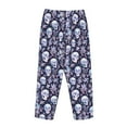 thumbnail image 5 of Daiia Skull flower crystal Women's Sleep Pant with Pockets and Drawstring,Pajama Pants-Medium, 5 of 9