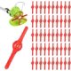 thumbnail image 1 of RV 13,9 cm (50 piezas) 50 piezas de cuchillas para cortacésped, cuchillas para cortadora de césped, cuchillas para desbrozadora, cuchillas de plástico de repuesto rojas, cortadoras de césped para jardín y césped oso de fresa Electrónica, 1 of 5