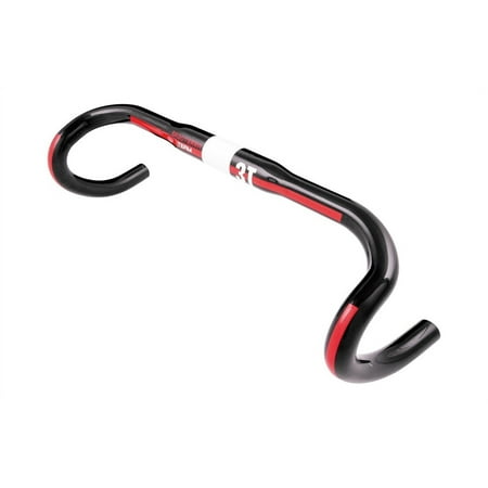 Team Bike Case - 3T Ergoterra Team Road Bicycle Handlebars - Black/Red (Black/Red - 44/47cc)