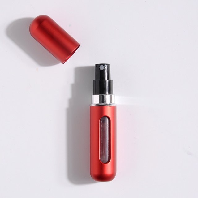 5ml Portátil De Viaje Mini Recargable Perfume Atomizador Botella Aroma Bomba Estuche De Pulverización