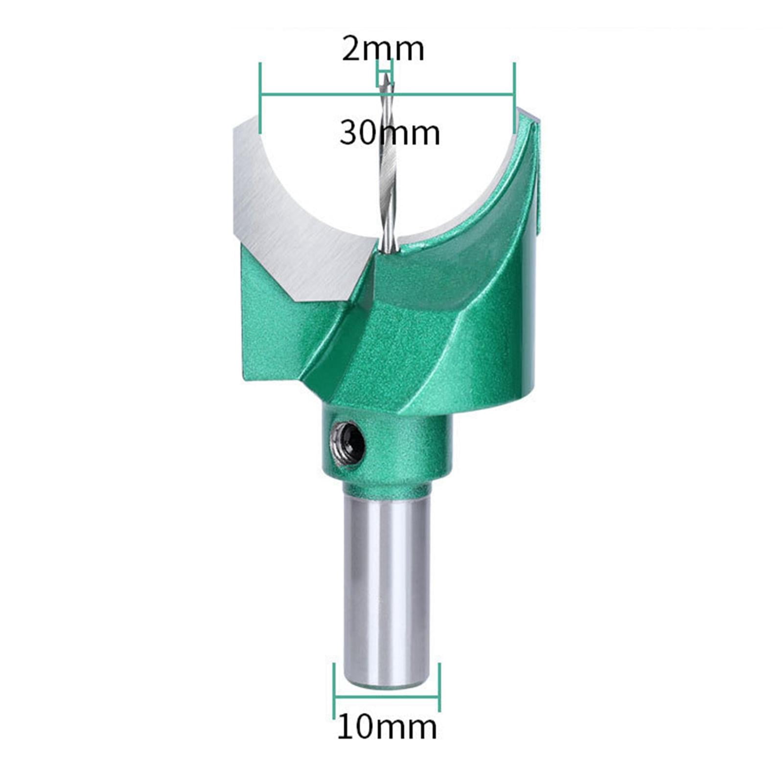 Wooden Bead Maker Beads Drill Bit Joinery Bits,Carbide Ball Blade Milling Cutter 6mm-30mm,Wood Router Bit Tungsten Steel Coated Rustproof,Cemented Carbide Spherical 10mmx30mm