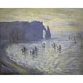 thumbnail image 3 of Monet, Claude 18x15 Black Modern Framed Museum Art Print Titled - Cliffs at Etretat, 3 of 5
