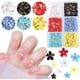 thumbnail image 1 of Encantos de uñas de flores 3d para uñas acrílicas, 6 rejillas flores de uñas 3d diamantes de imitación flor de cerezo azul conjunto, 1 of 5