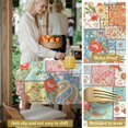 thumbnail image 5 of Pioneer Flower Floral Print Pattern Round Tablecloth 60 X 60 Inch, Wrinkle Resistant Wipeable Table Cloth for Kitchen Dining Picnic Patio Party, 5 of 6