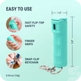 thumbnail image 6 of SABRE Fast Flip Top Pepper Gel with Snap-Clip Keychain, Mint, 1 Ct, New, Pocket Pepper Sprays, 6 of 10