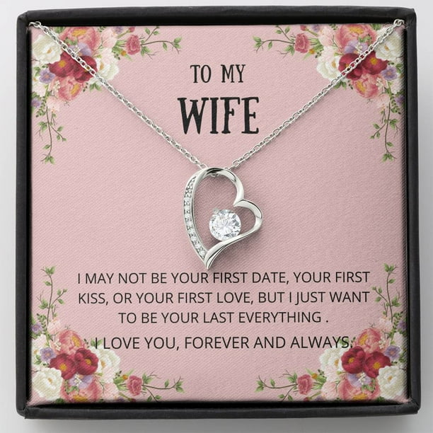 Wife First Date Necklace Gift For Wife Forever Love Necklace