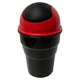 thumbnail image 1 of Car Auto Garbage Trash Can Automotive Waste Storage Office Home Rubbish Bin (Red), 1 of 3
