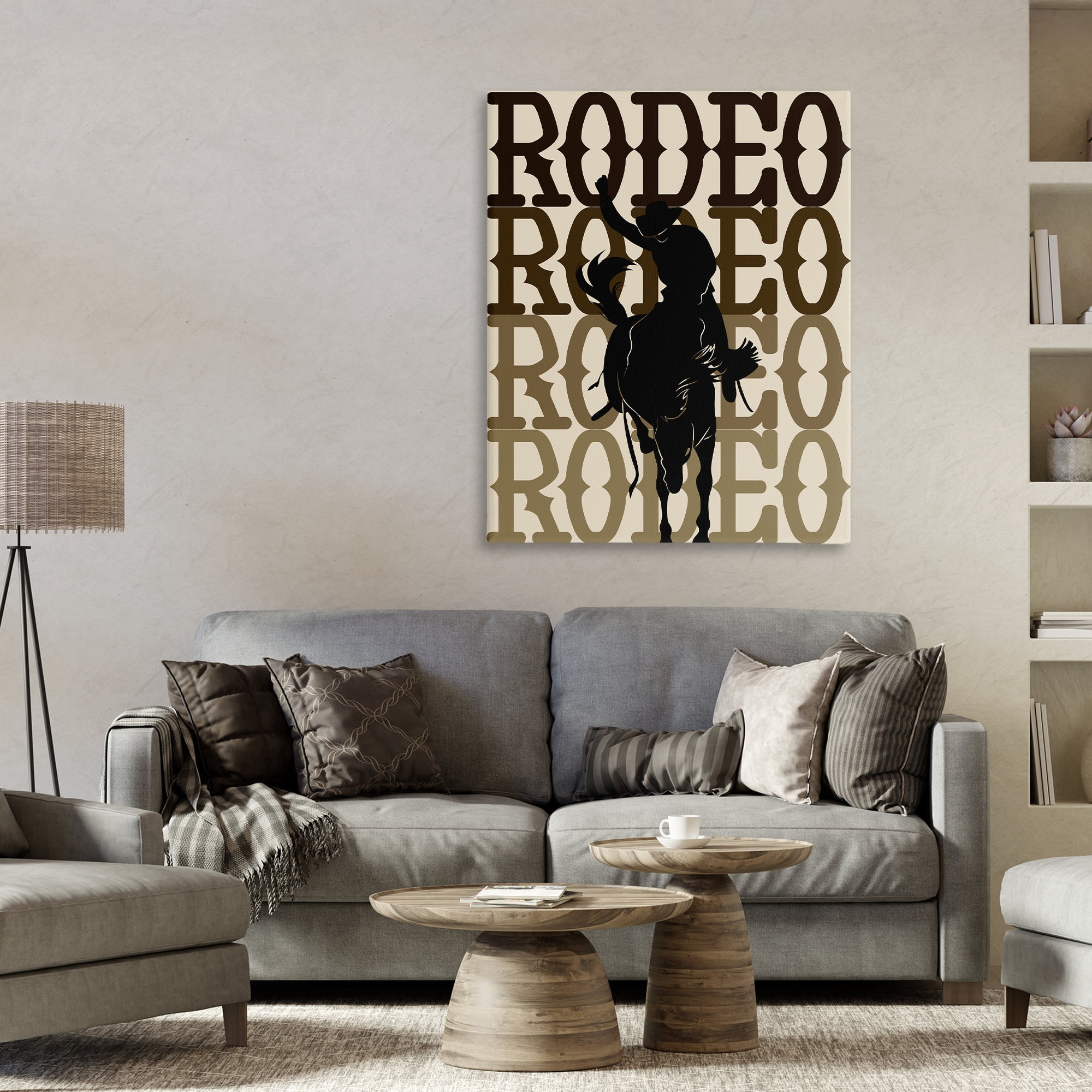 Stupell Industries Rodeo Gradient Cowboy Canvas Wall Art, design by CAD Designs