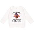 thumbnail image 2 of Inktastic Thanksgiving Big Sis Announcement Turkey Toddler Sweatshirt, 2 of 4