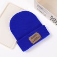 thumbnail image 1 of Gorro de invierno para mujer, gorro de lana para mujer, gorro de punto retro cálido para todo tipo de climas, gorro frío, gorro pequeño y grueso con aspecto de cara, 1 of 6