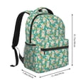 thumbnail image 2 of Pofeuu SHIBA WITH FLORAL Print Backpack for Men and Women - Basic Bookbag Casual Daypack Backpacks for College Work Travel-One Size, 2 of 5