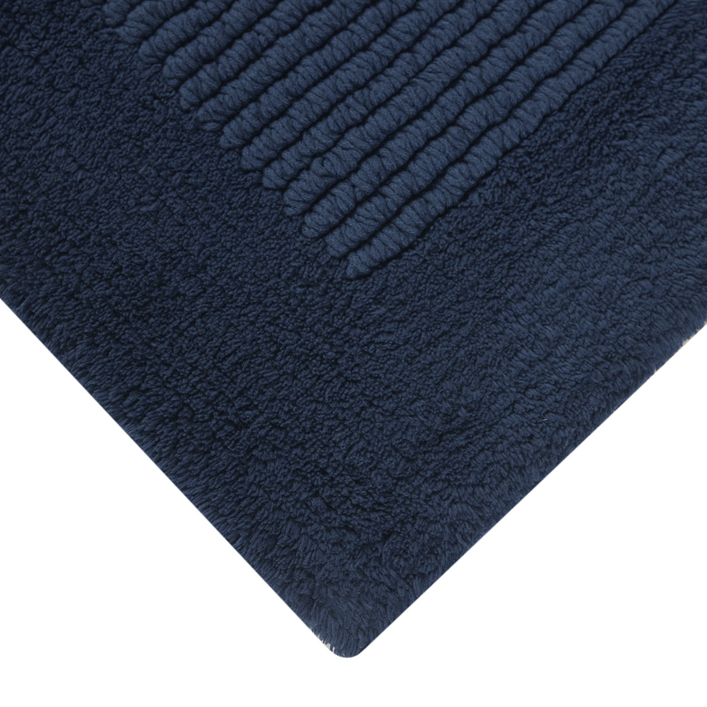 Hotel Style Blue Egyptian Cotton 24" x 60" Bath Runner, 1 Count