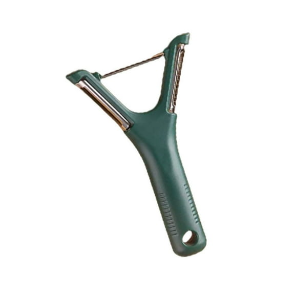 3-in-1 Stainless Steel Paring Knife | Multi-Function Peeler Grater Scraper | Fruit Vegetable Potato Melon Peeler | ABS Non-Slip Handle | Manual Kitchen Tool