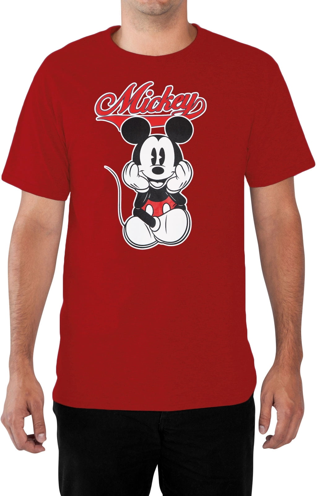 red mickey mouse t shirt