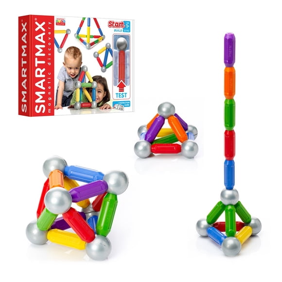 Set de descubrimiento magnético SmartMax Start STEM Building para niños de 1 a 10 años