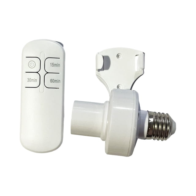 pitrice Smart Light Socket Wireless Bluetooth-Compatible E27 Lamp Holder Bulb Base Adapter Household Improvement Supplies
