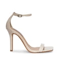 thumbnail image 2 of Steve Madden Shaye White Fashion Square Toe Ankle strap Heeled Dress Sandals (White, 5.5), 2 of 6