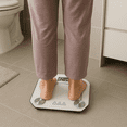 thumbnail image 4 of Digital Bathroom Scale 396 lb/180 kg Clear Glass LCD Display Step-On Tech, 4 of 5