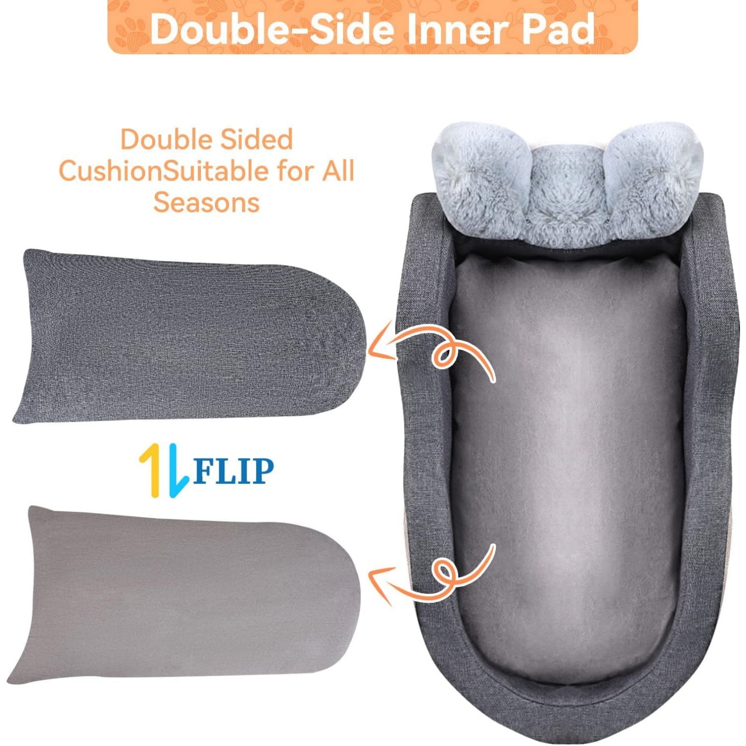 Dog Car Seat for Small Dog Center Console Seat Pet Booster Seat for Car Puppy Small Dogs(Dark Gray)