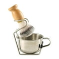 thumbnail image 3 of TISHITA Brosse de Rasage pour Hommes Gobelet de Rasage avec Support Manche en Bois pour pour Soins de la Barbe Style Robuste B, 3 of 8