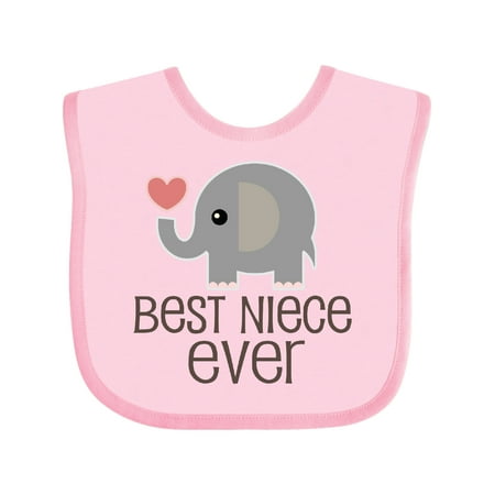 

Inktastic Best Niece from Aunt Girls Baby Bib