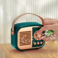 thumbnail image 1 of Puntoco Altavoz Bluetooth retro con inserción de tarjeta, carga USB, portabilidad inalámbrica, fabricación de regalos, mini estéreo portátil, 1 of 8